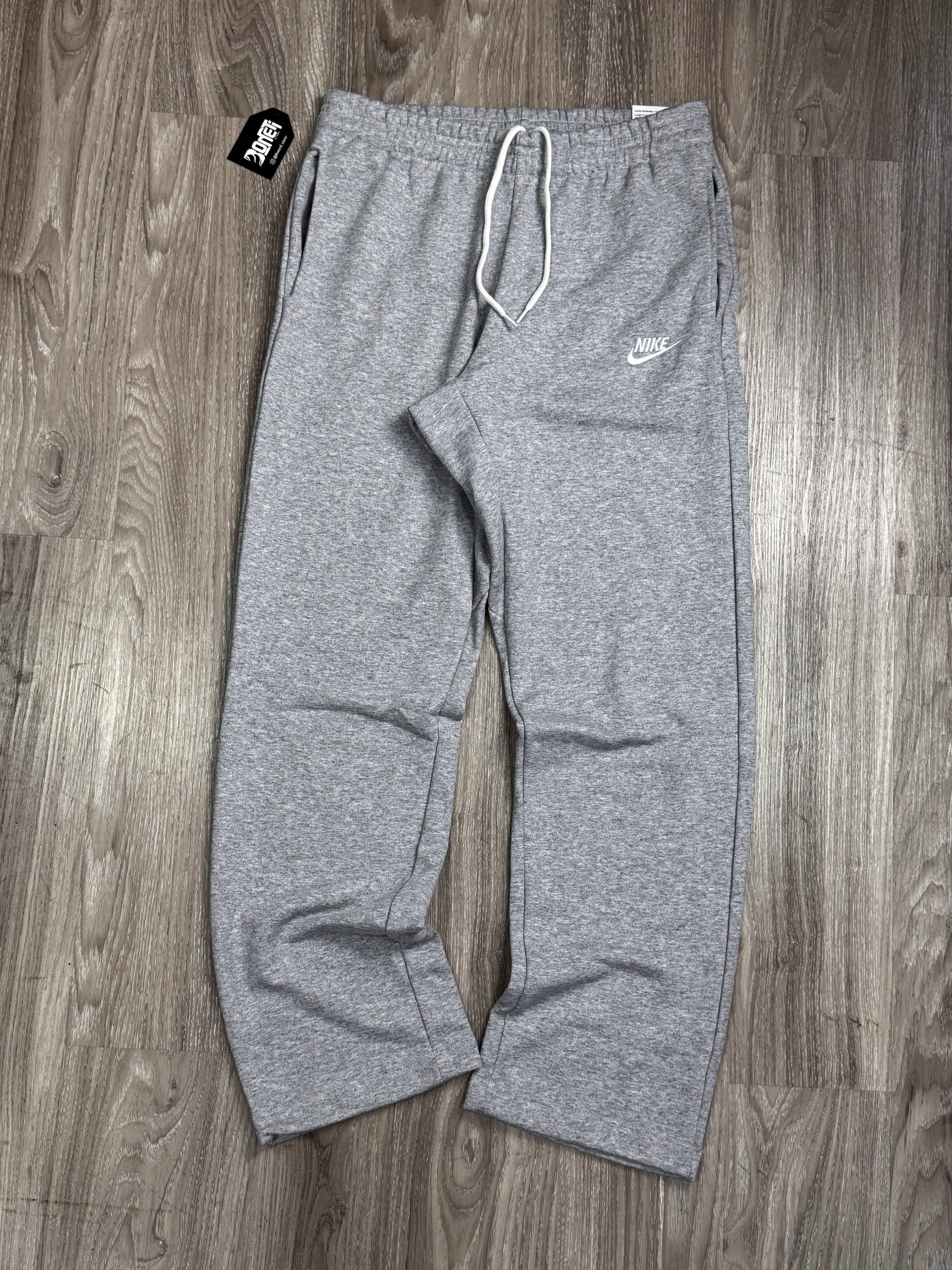 CALÇA MOLETOM NK CLUB RETA - CINZA