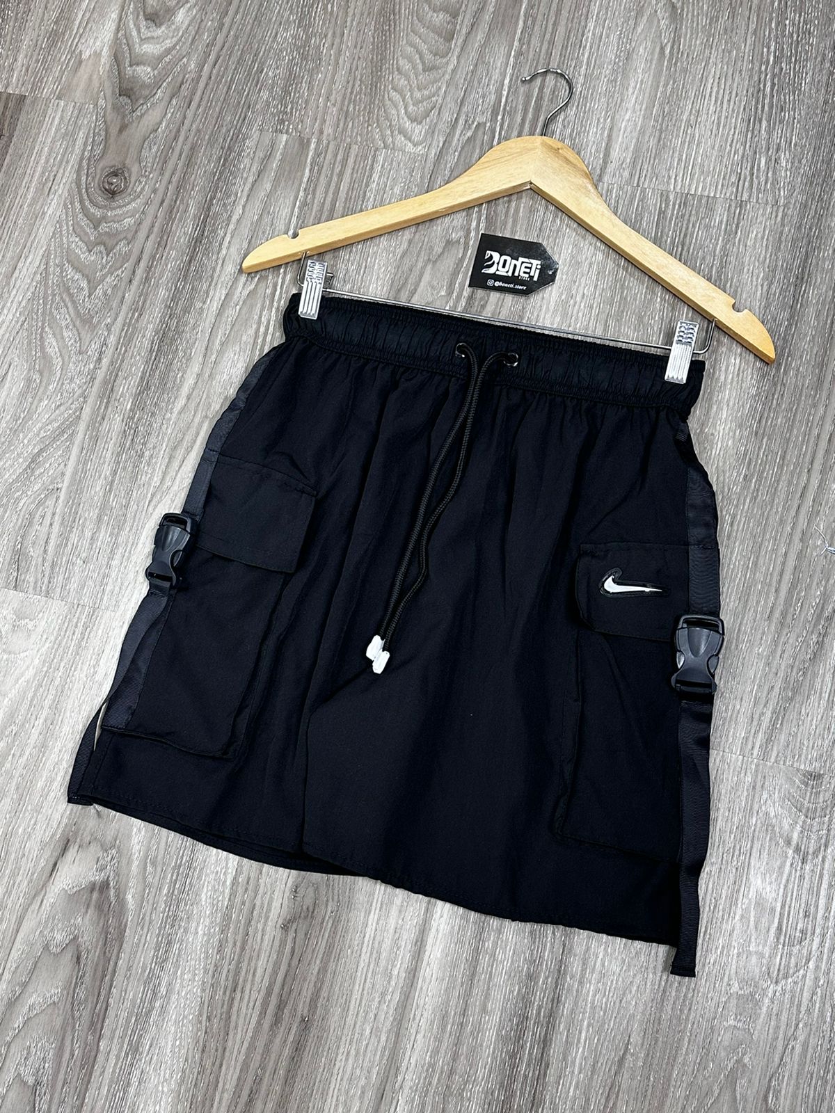 SHORTS TACTEL CARGO NK ESSENTIAL - PRETO