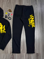 CONJUNTO SYNA WORLD WINTER MOLETOM - BLACK YELLOW