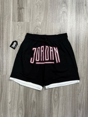SHORTS MOLETOM JORDAN LOGO - PRETO