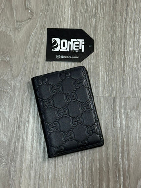 PORTA CARTÃO GC MONOGRAM LISO - PRETO