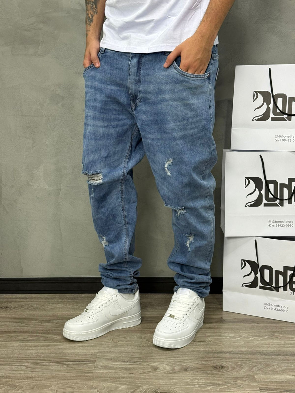 CALÇA JEANS SKINNY RASGO JAY JONES - 8194