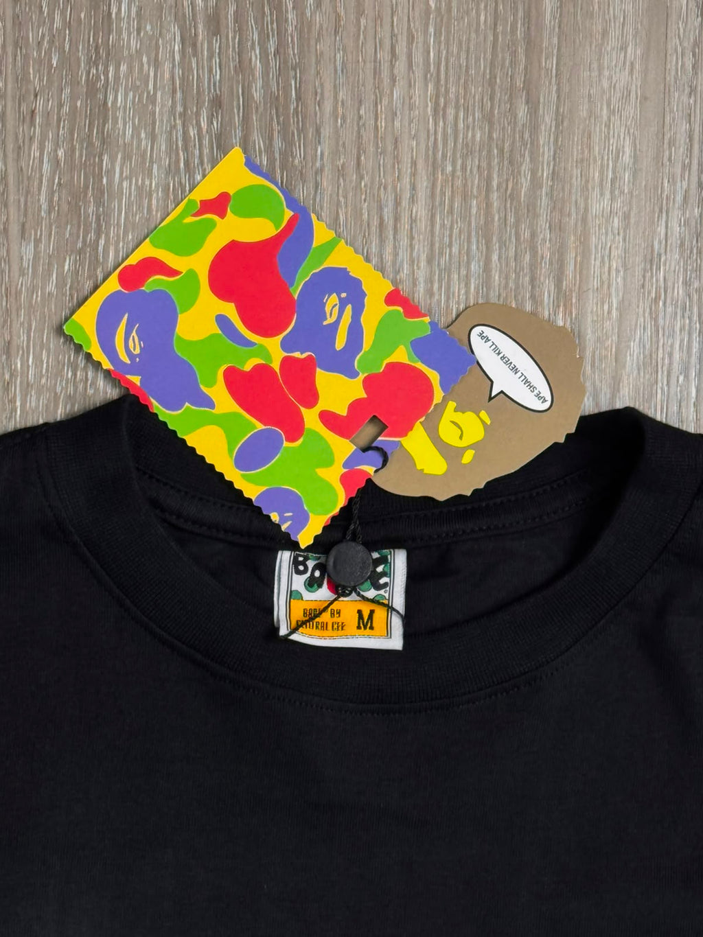 CAMISETA BAPE X CHROME HEARTS BABY MILO - PRETA