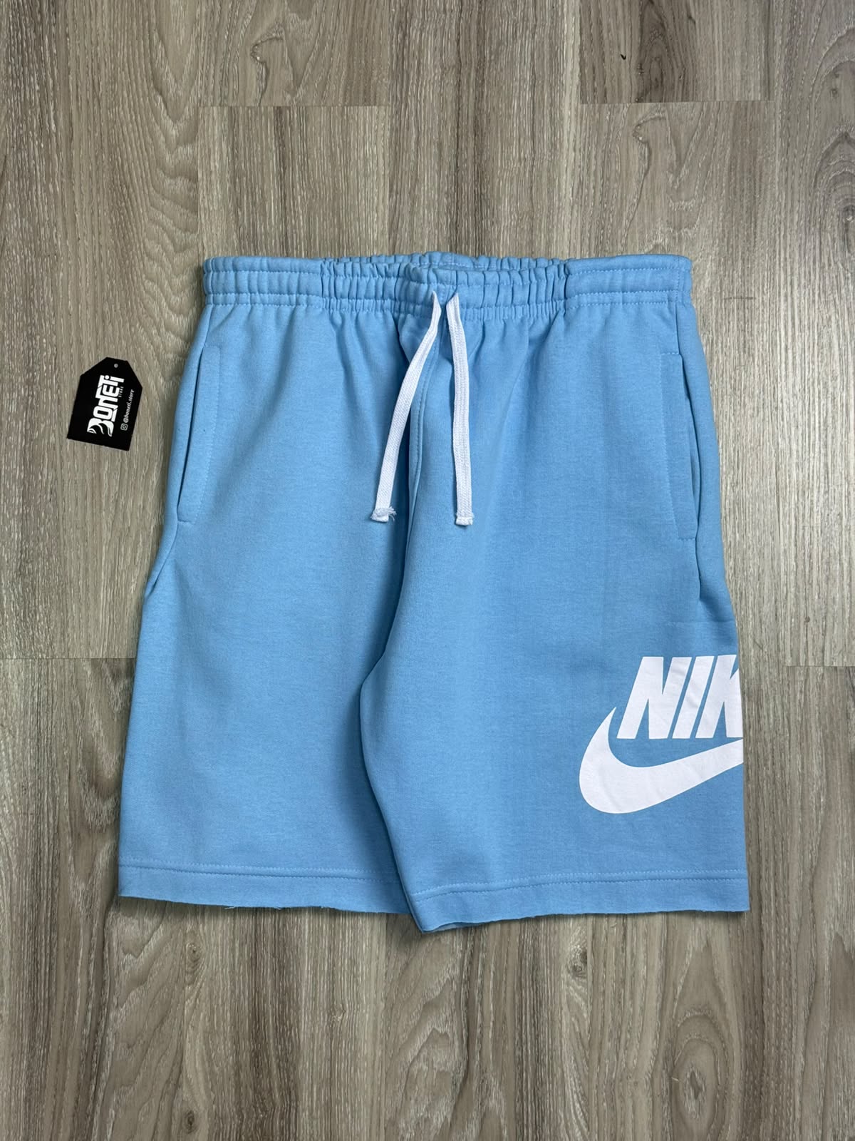 SHORTS MOLETOM NK ICON - AZUL