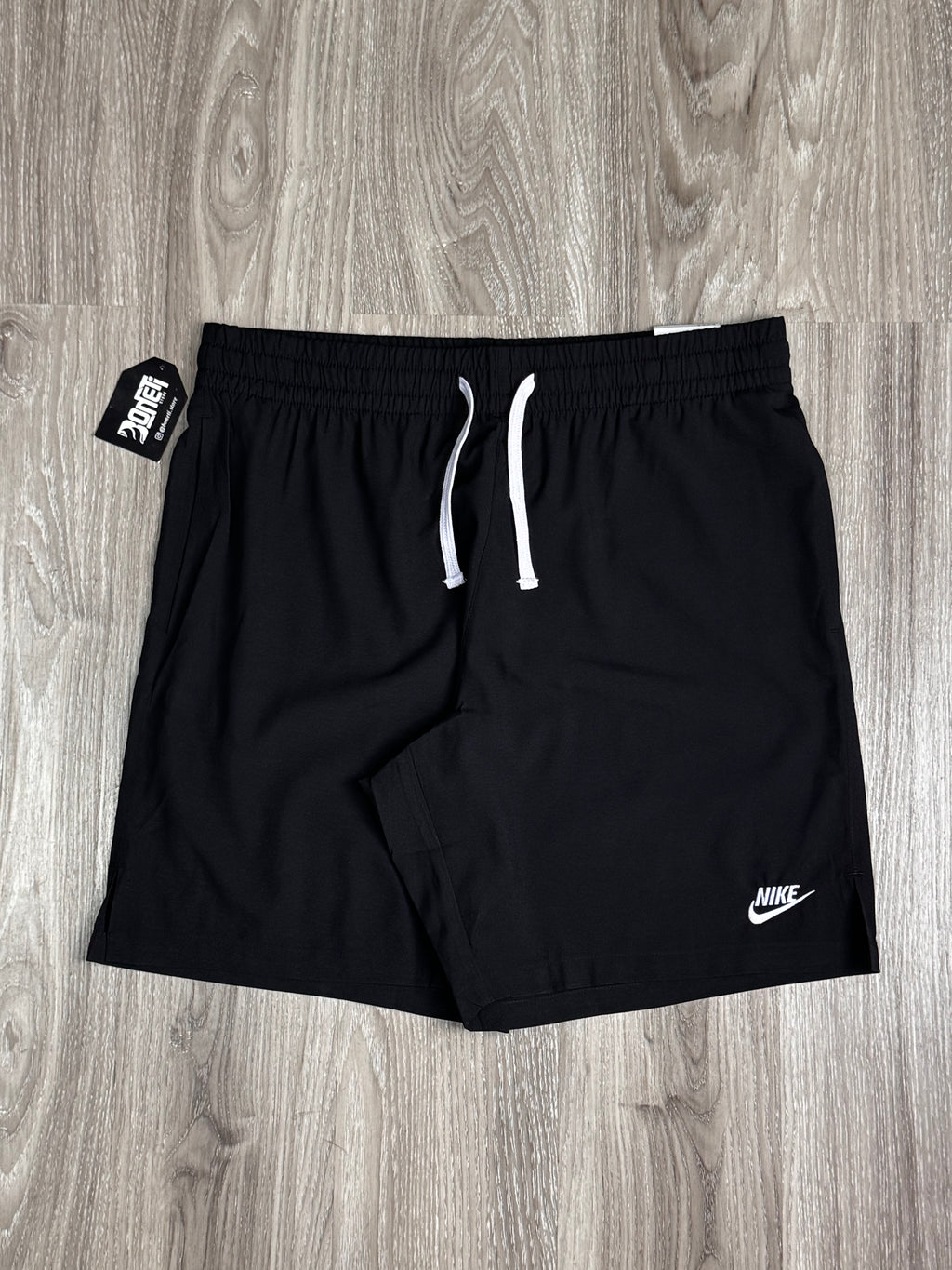 SHORTS TACTEL NK CLUB BORDADO - PRETO