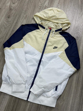 CORTA VENTO NK WINDRUNNER - CREME/AZUL