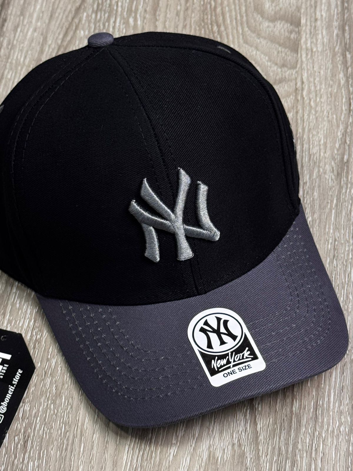 BONÉ NEW ERA LOGO - PRETO/CINZA