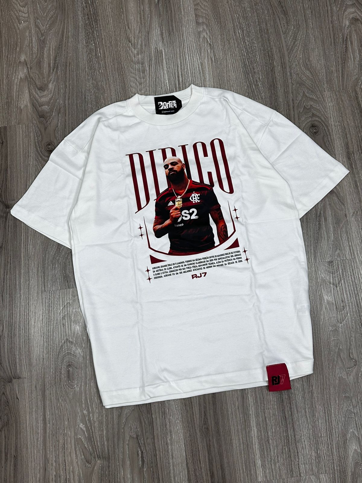 CAMISETA OVERSIZED RJ7 DIDICO MENGO - OFFWHITE