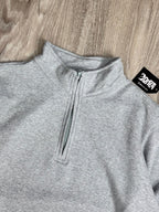 MOLETOM GOLA ALTA ZIP Z.A - CINZA