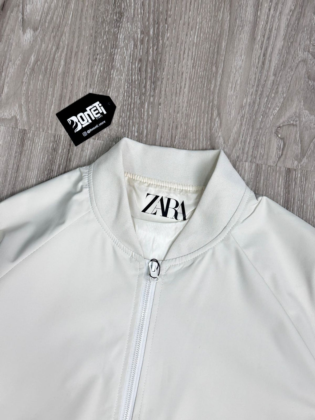 JAQUETA BOMBER ZARA - CREME