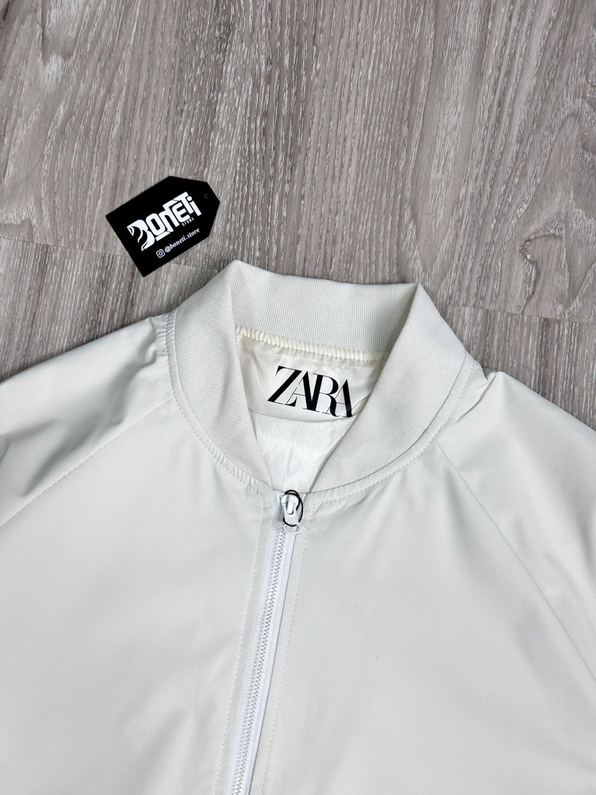 JAQUETA BOMBER ZARA - CREME
