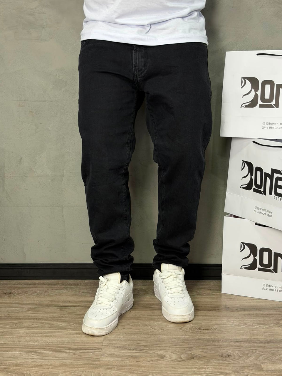CALÇA JEANS SKINNY PRETA JAY JONES - 8780