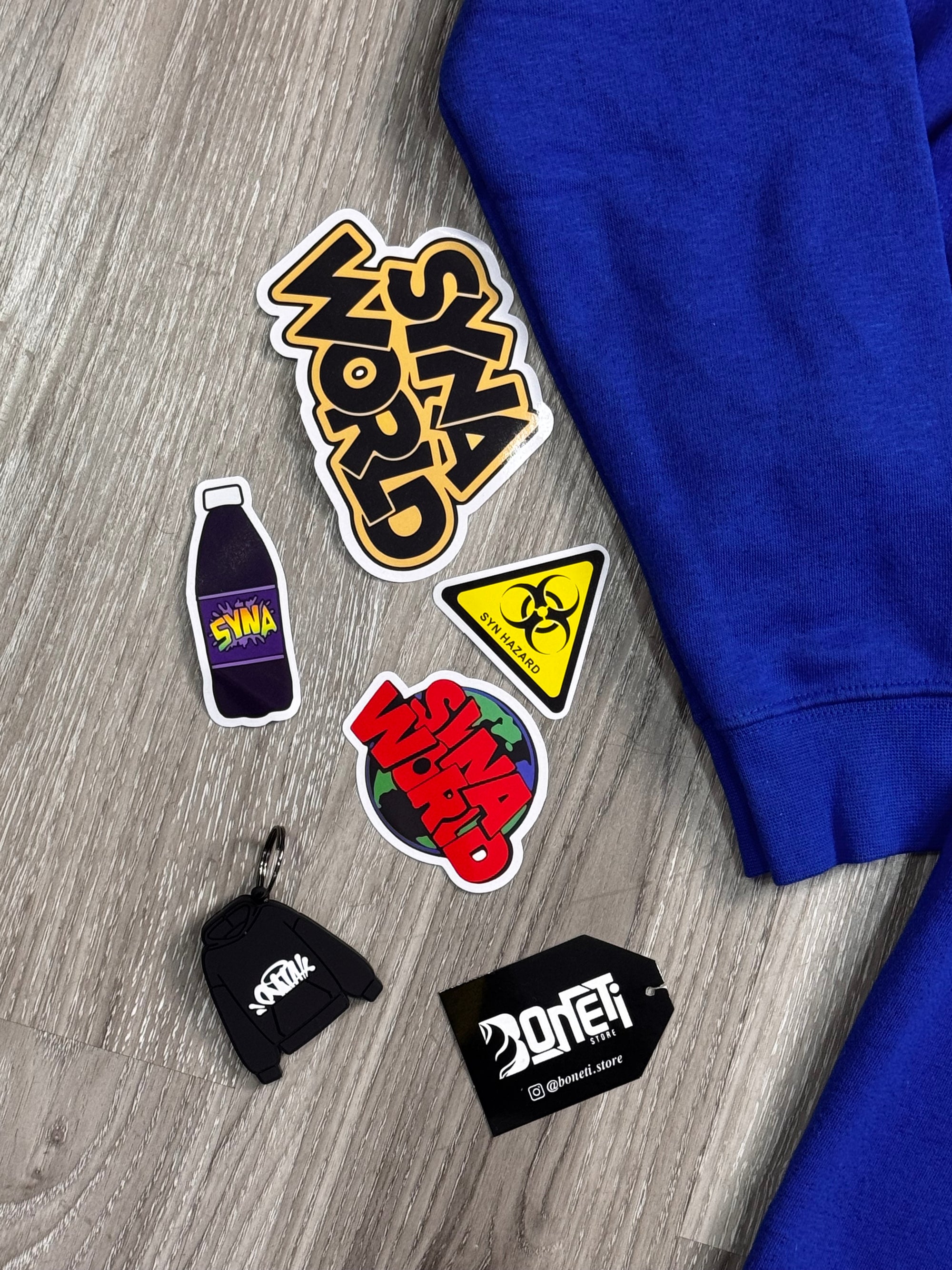 CONJUNTO SYNA WORLD MOLETOM - AZUL
