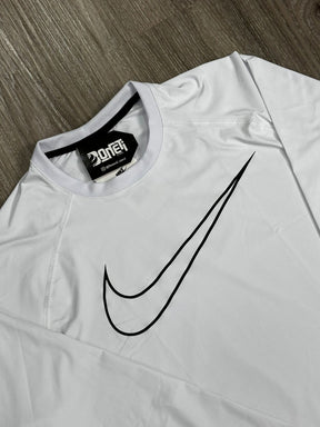 CAMISETA NK LONGA DRI-FIT PRO - BRANCO