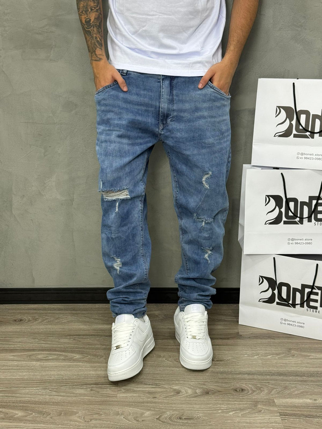 CALÇA JEANS SKINNY RASGO JAY JONES - 8194