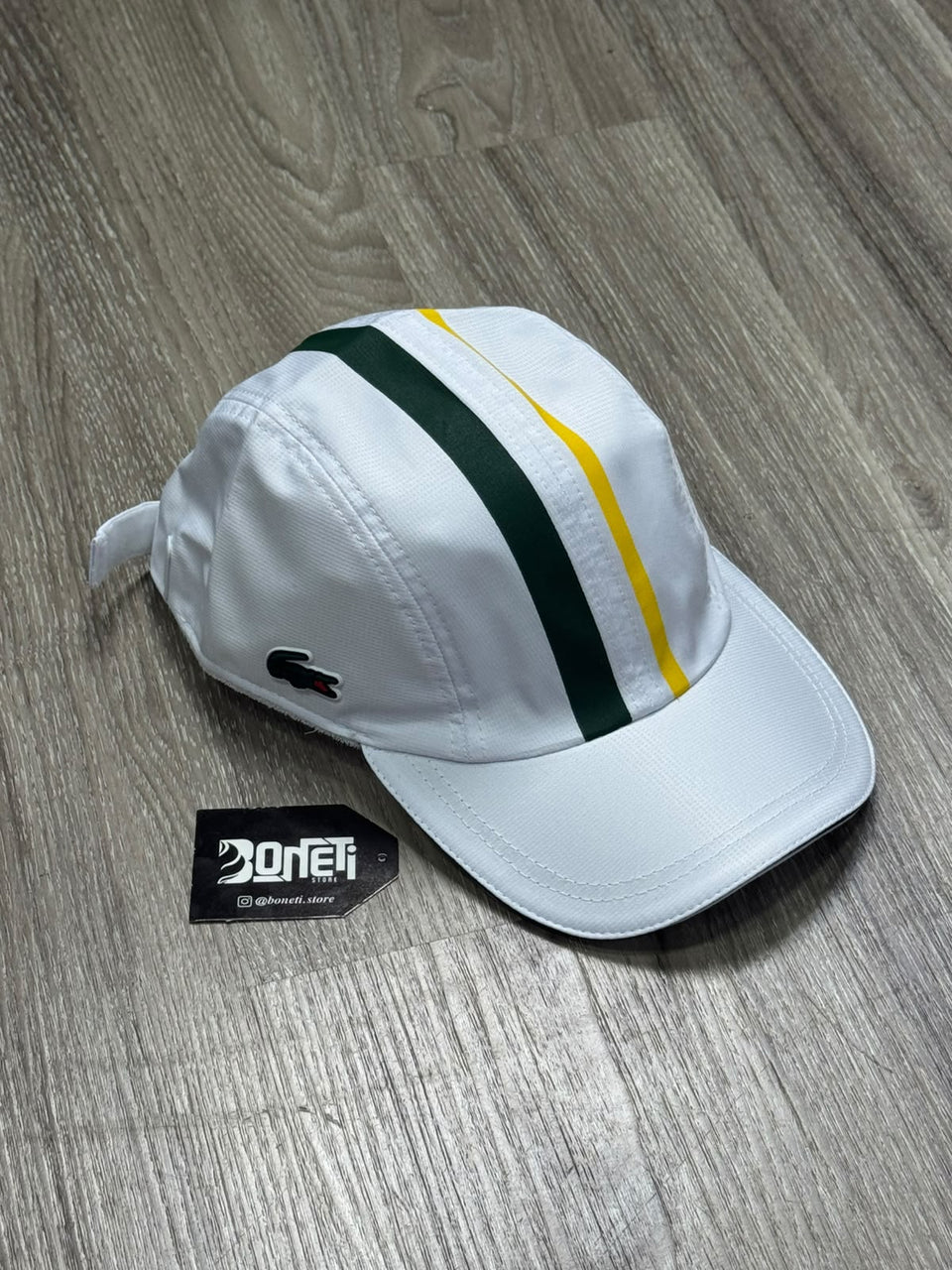 BONÉ LCST DUAS FAIXAS FIVE PANEL - BRANCO