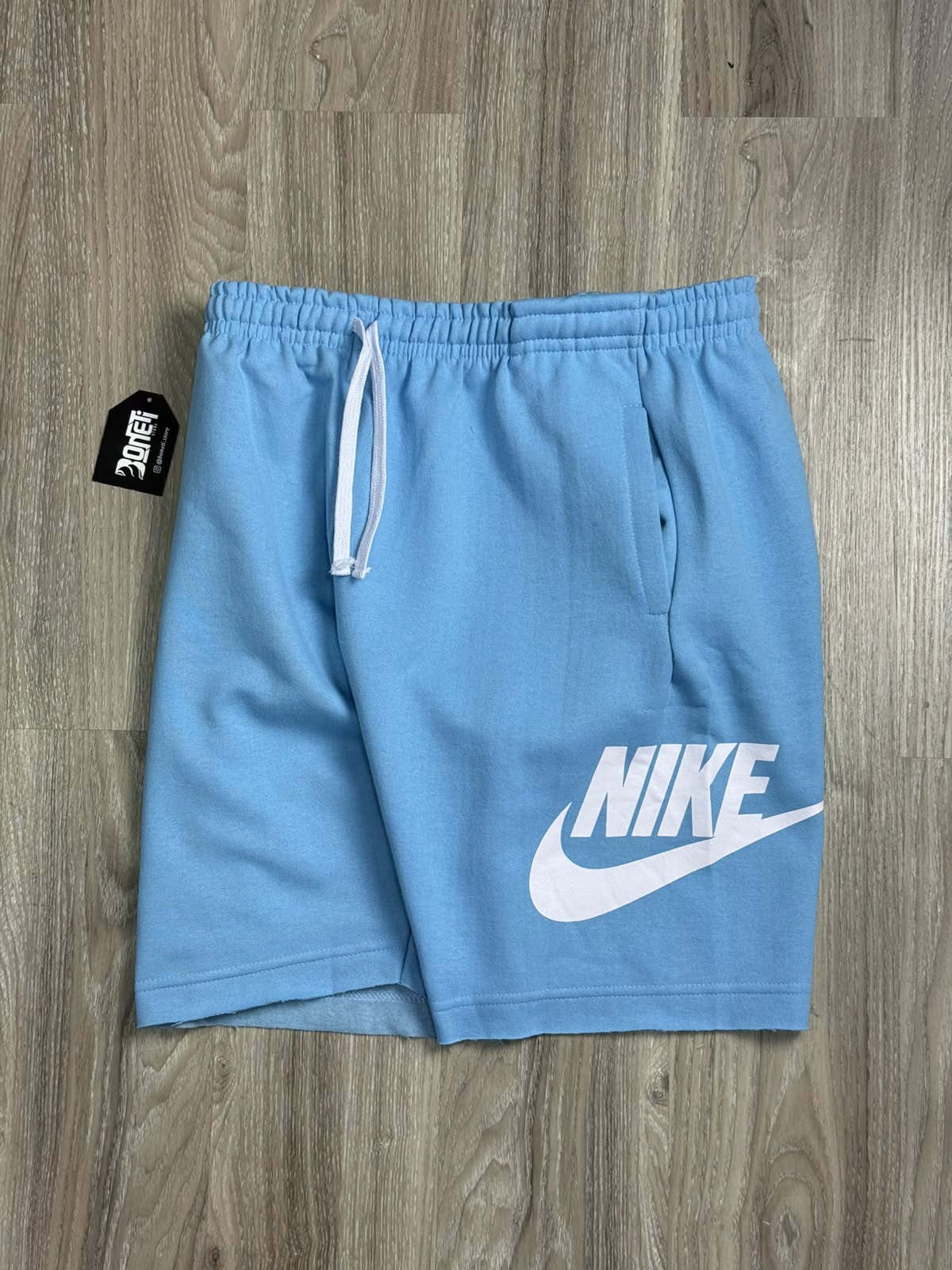 SHORTS MOLETOM NK ICON - AZUL