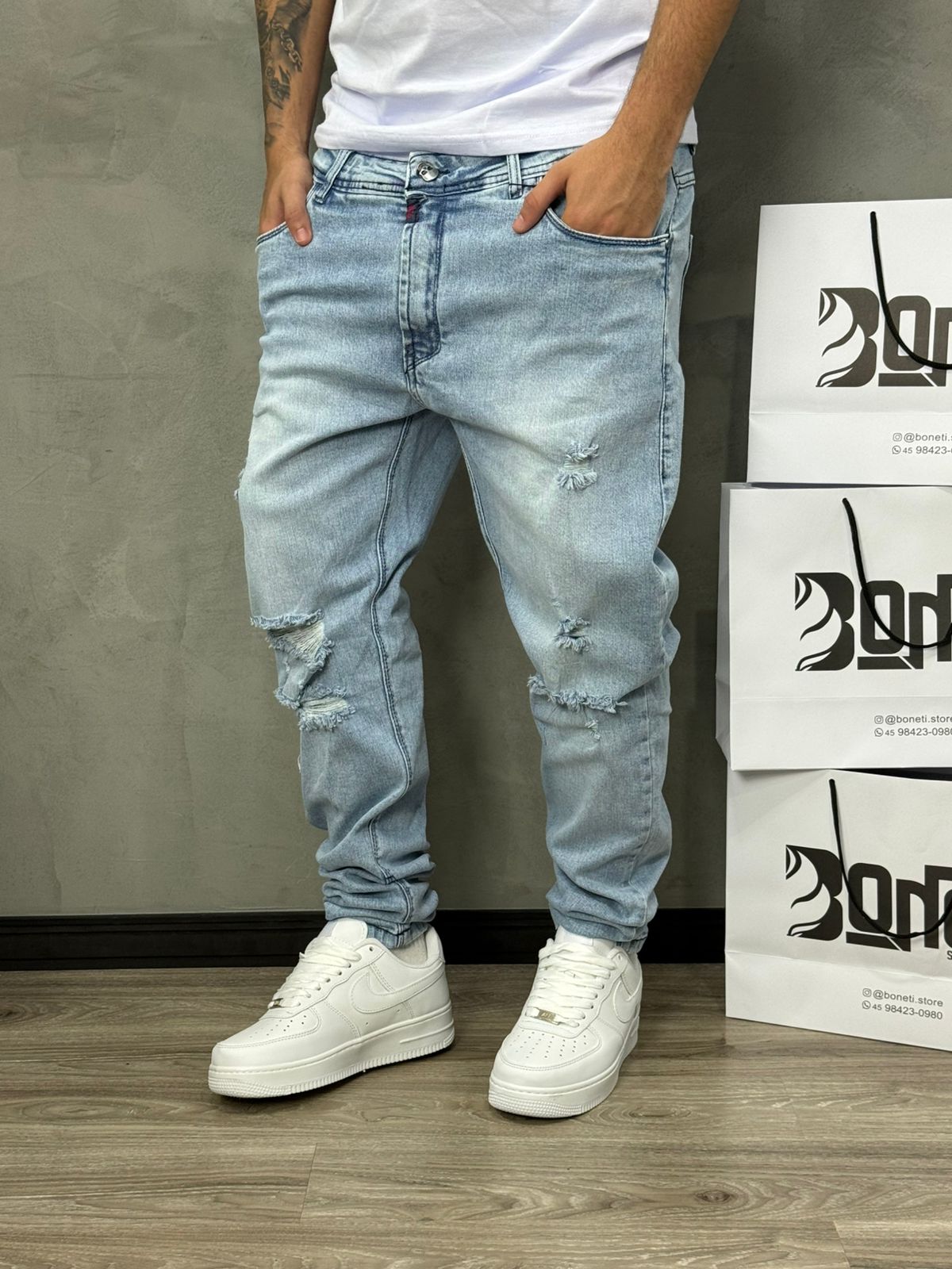 CALÇA JEANS SKINNY RASGO JAY JONES - 8331