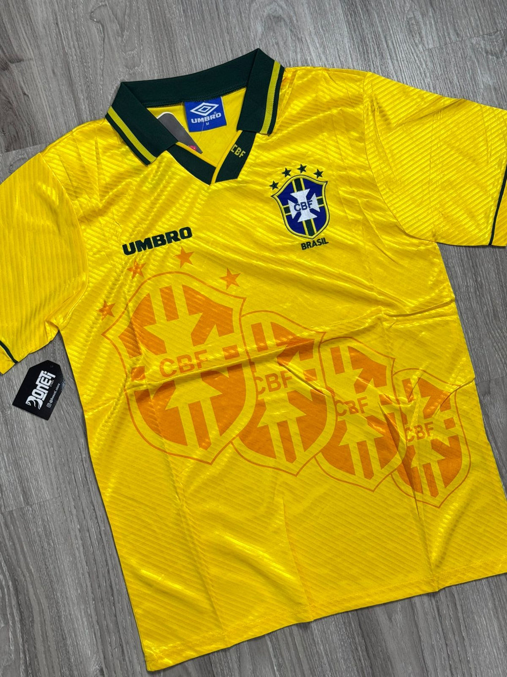 CAMISA RETRÔ BR 1994 TETRA - AMARELA