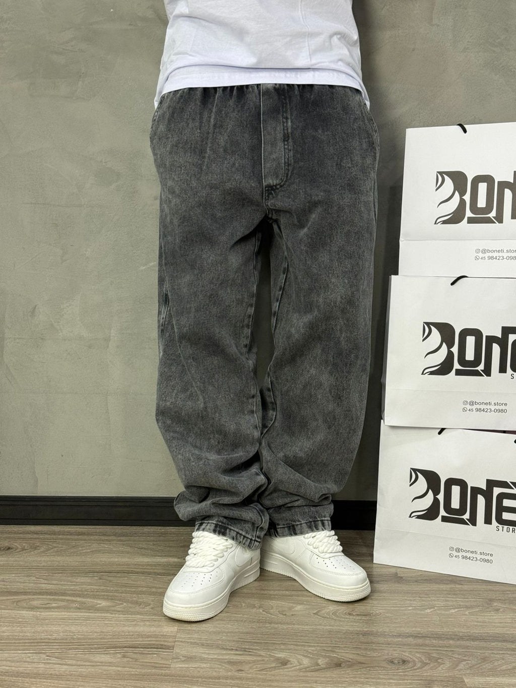 CALÇA BAGGY JEANS ESTONADA MJ