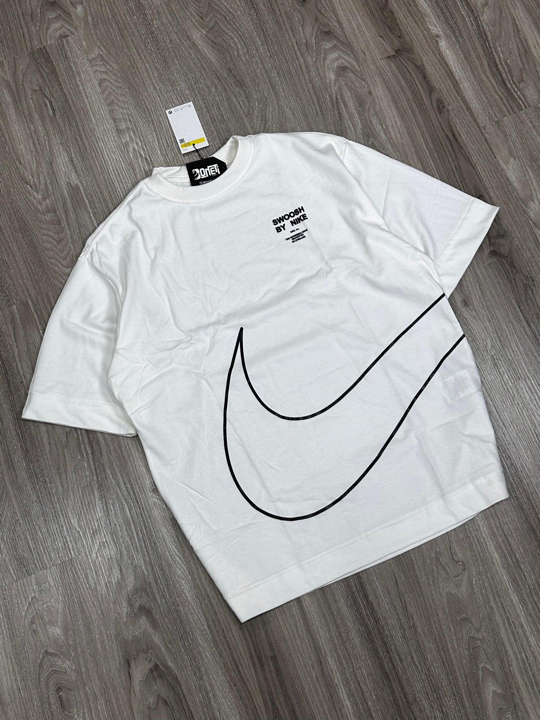 CAMISETA OVERSIZED NK BIG SWOOSH - OFFWHITE