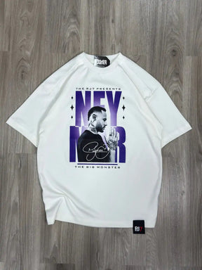 CAMISETA OVERSIZED RJ7 NEY MONSTER - OFFWHITE