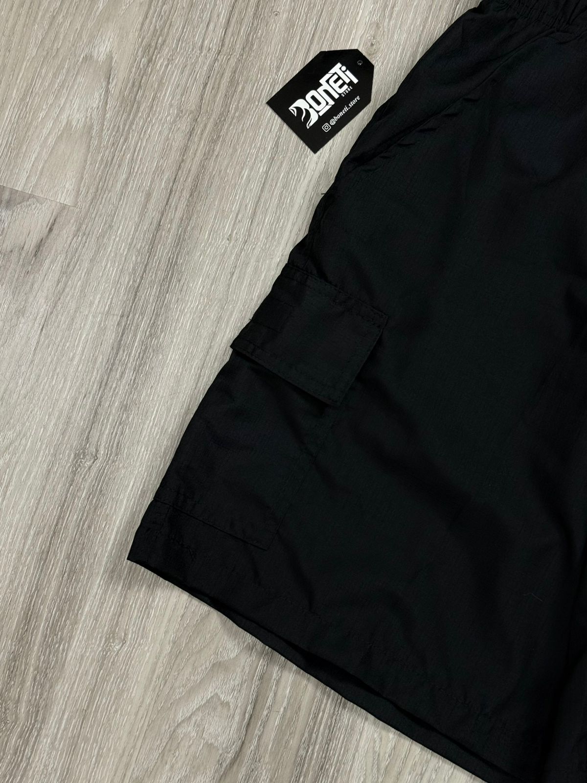 SHORTS RIP STOP CARGO NK CLUB - PRETO