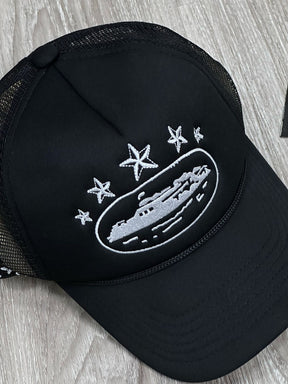 BONÉ TRUCKER CORTEIZ 5 STARS BLACK