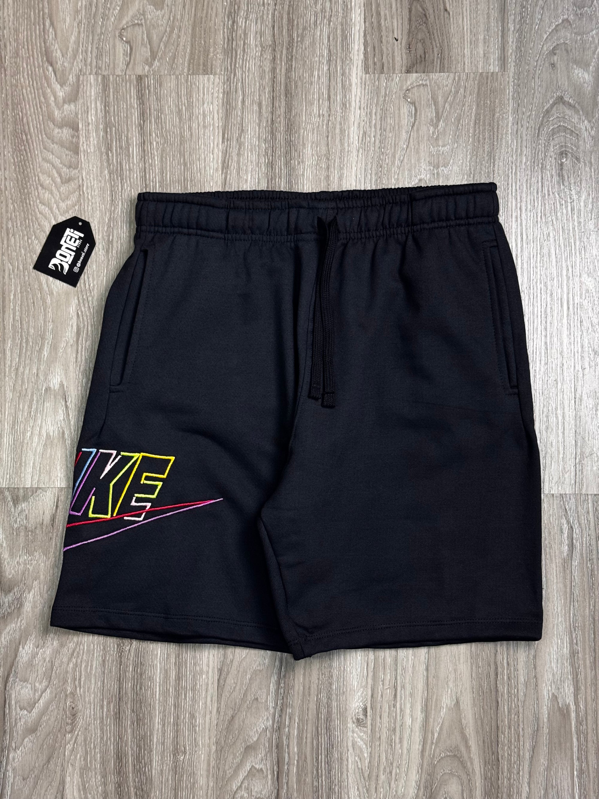 SHORTS MOLETOM NK COLOR - PRETO