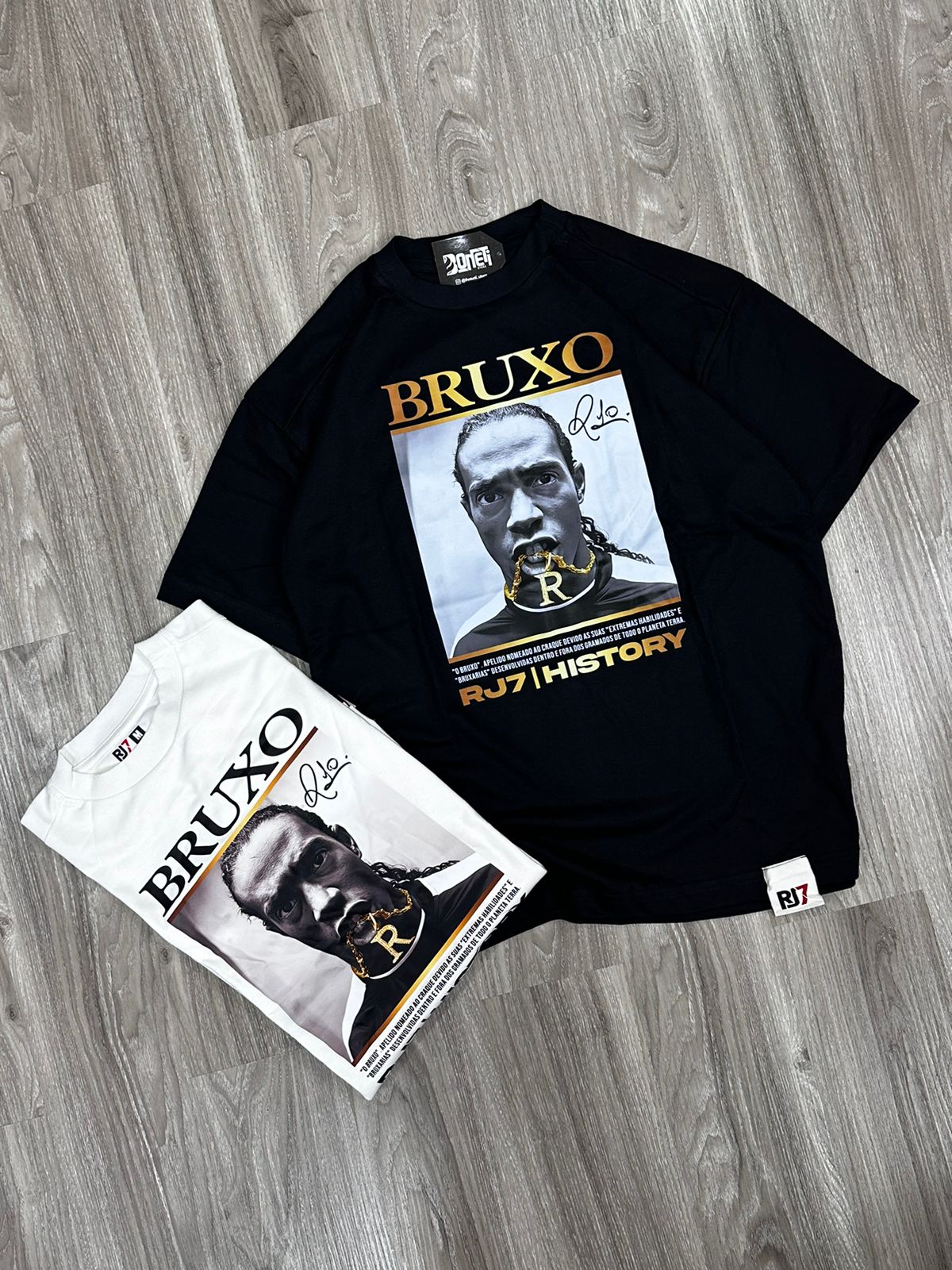 CAMISETA OVERSIZED RJ7 BRUXO MEDALHA