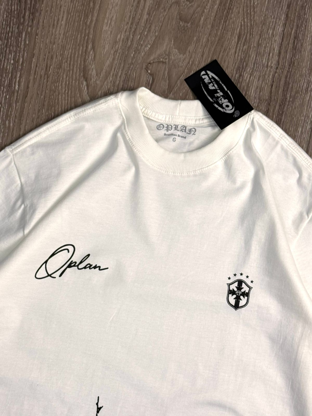 CAMISETA OVERSIZED OPLAN ESPERANÇA - OFFWHITE
