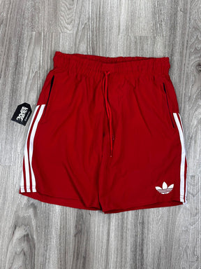 SHORTS TACTEL ADD LISTRAS - VERMELHO