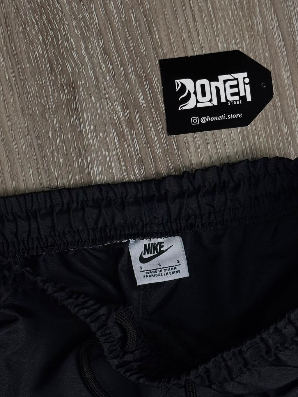 CONJUNTO TACTEL NK TRACKSUIT CLUB - PRETO