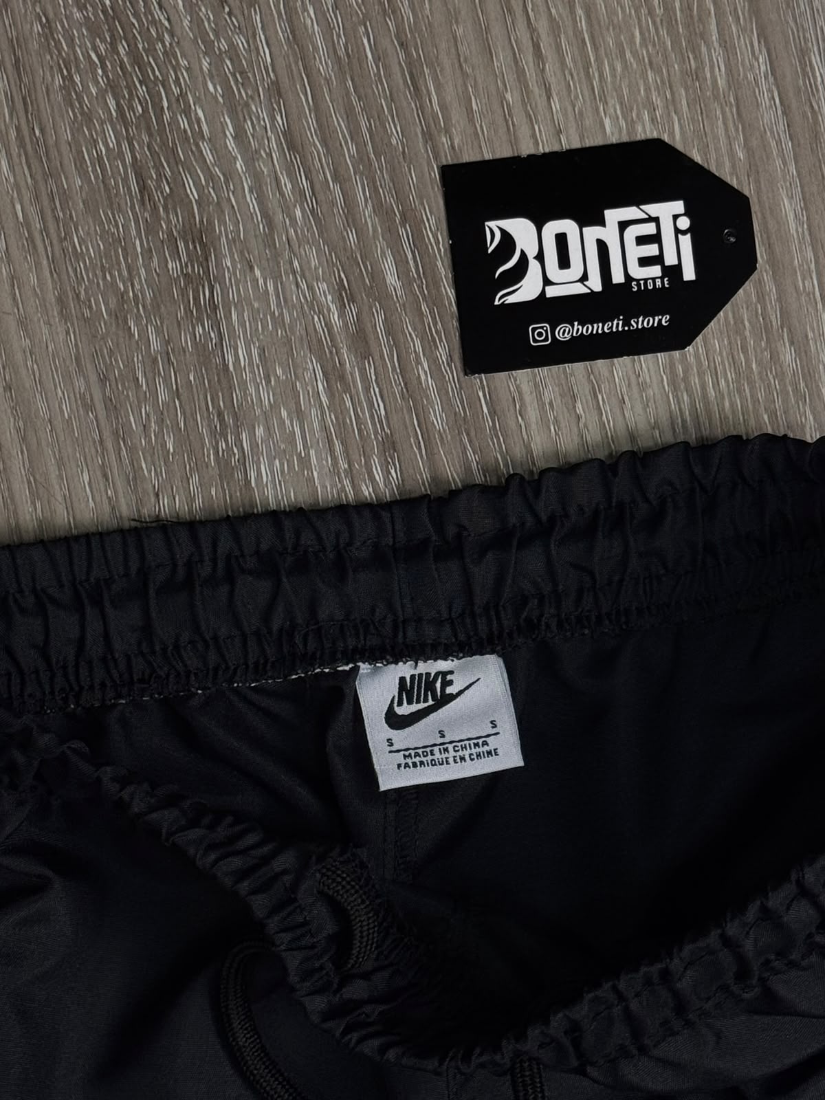 CONJUNTO TACTEL NK TRACKSUIT CLUB - PRETO