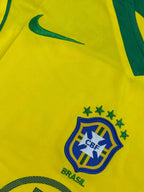CAMISA RETRÔ BR 2004 RONALDINHO 10 - AMARELA