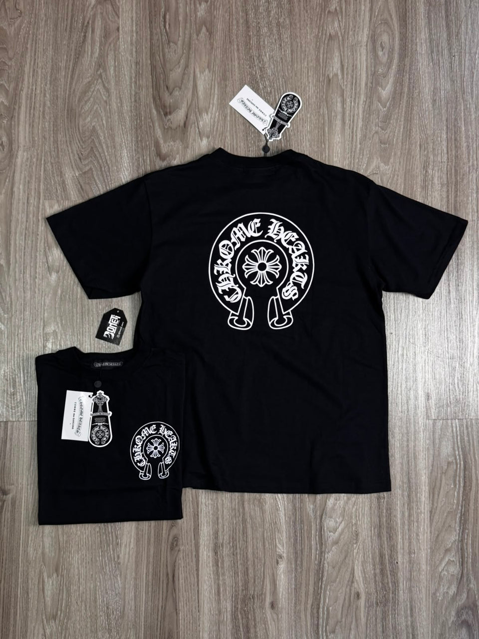 CAMISETA CHROME HEARTS LOGO CLASSIC - PRETA