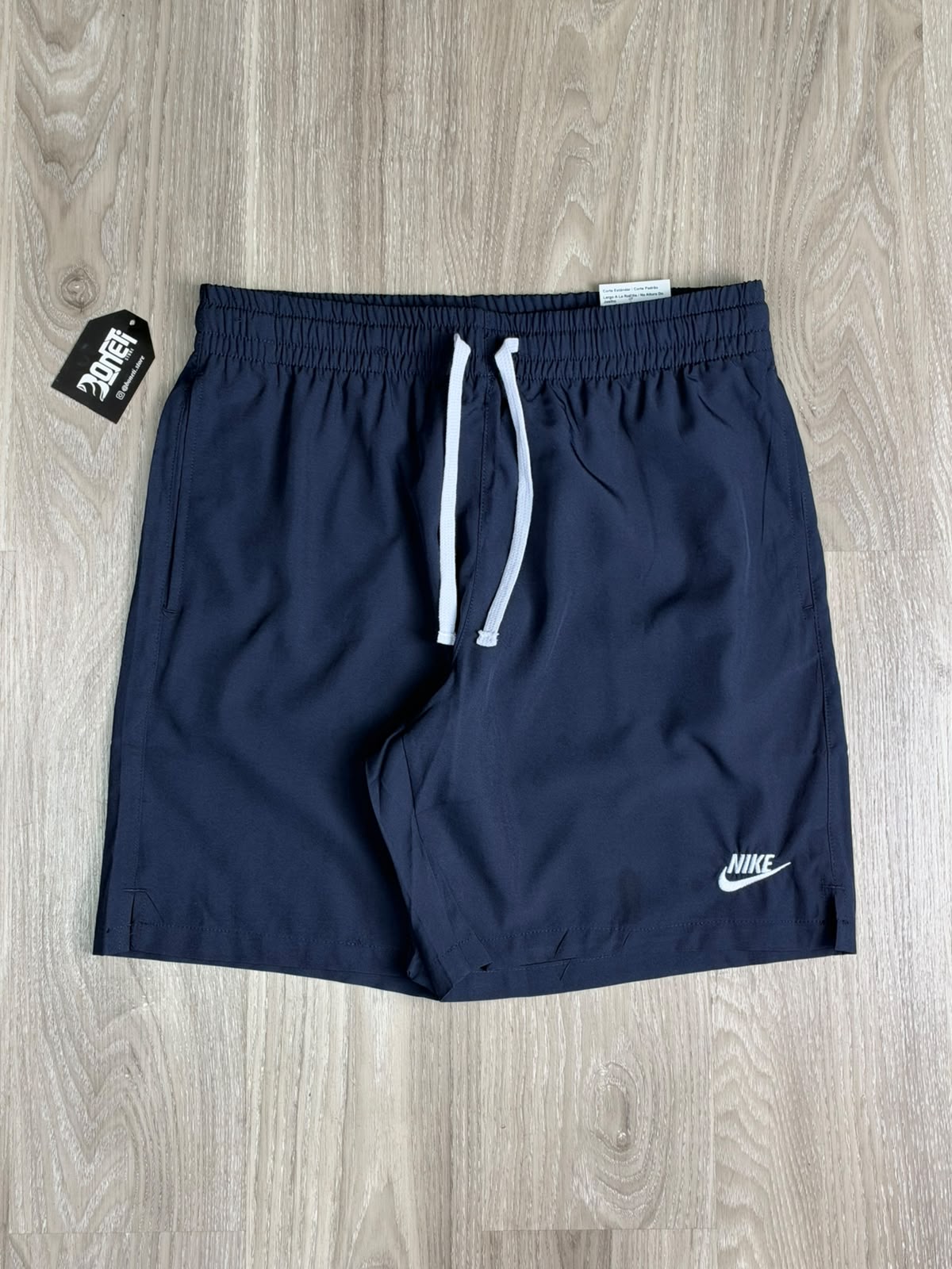 SHORTS TACTEL NK CLUB BORDADO - AZUL MARINHO