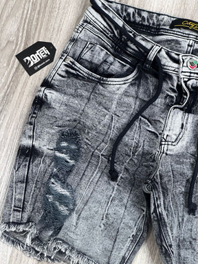 SHORTS JEANS CINZA ESTONADO CITY DENIM - 219