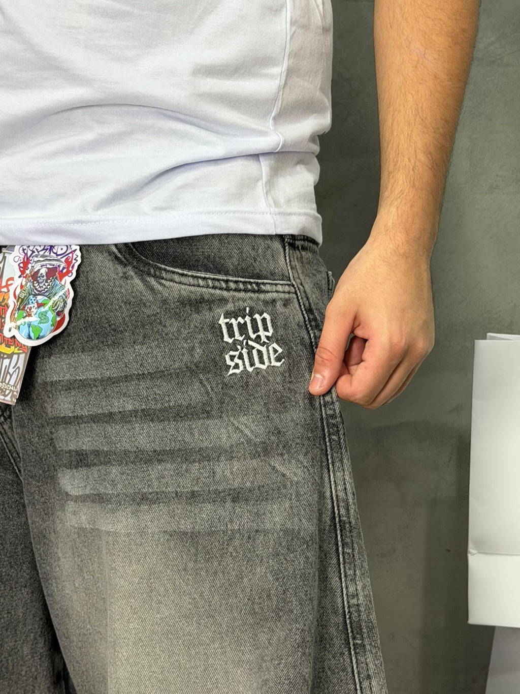 CALÇA JEANS BARREL ESTONADA TRIPSIDE - 103