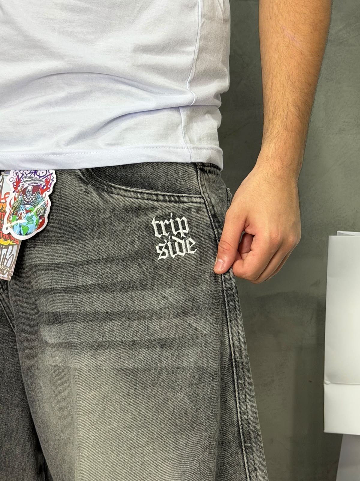 CALÇA JEANS BARREL ESTONADA TRIPSIDE - 103