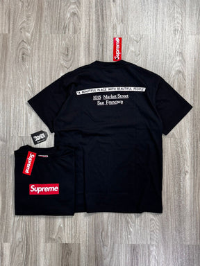 CAMISETA SUP BOX LOGO BEAUTIFUL PLACE - PRETA