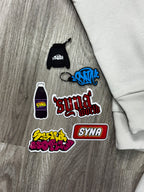 CONJUNTO SYNA WORLD MOLETOM - GREY RED