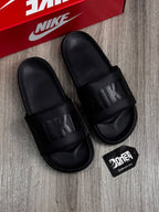 CHINELO SLIDE NK LETTER - ALL BLACK