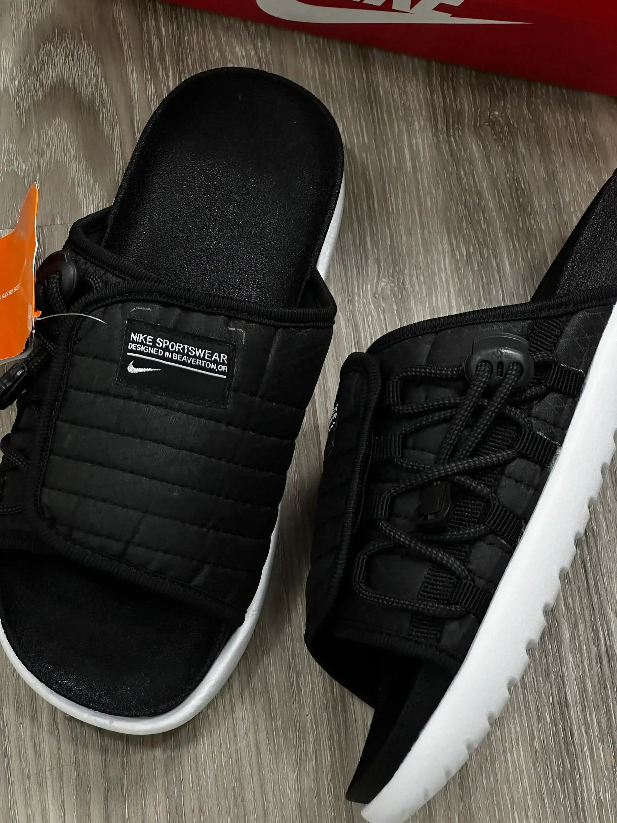 CHINELO SLIDE NK ASUNA 2.0 - PRETO/BRANCO