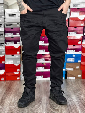 CALÇA JEANS PRETA LISA SKINNY CITY DENIM - 002