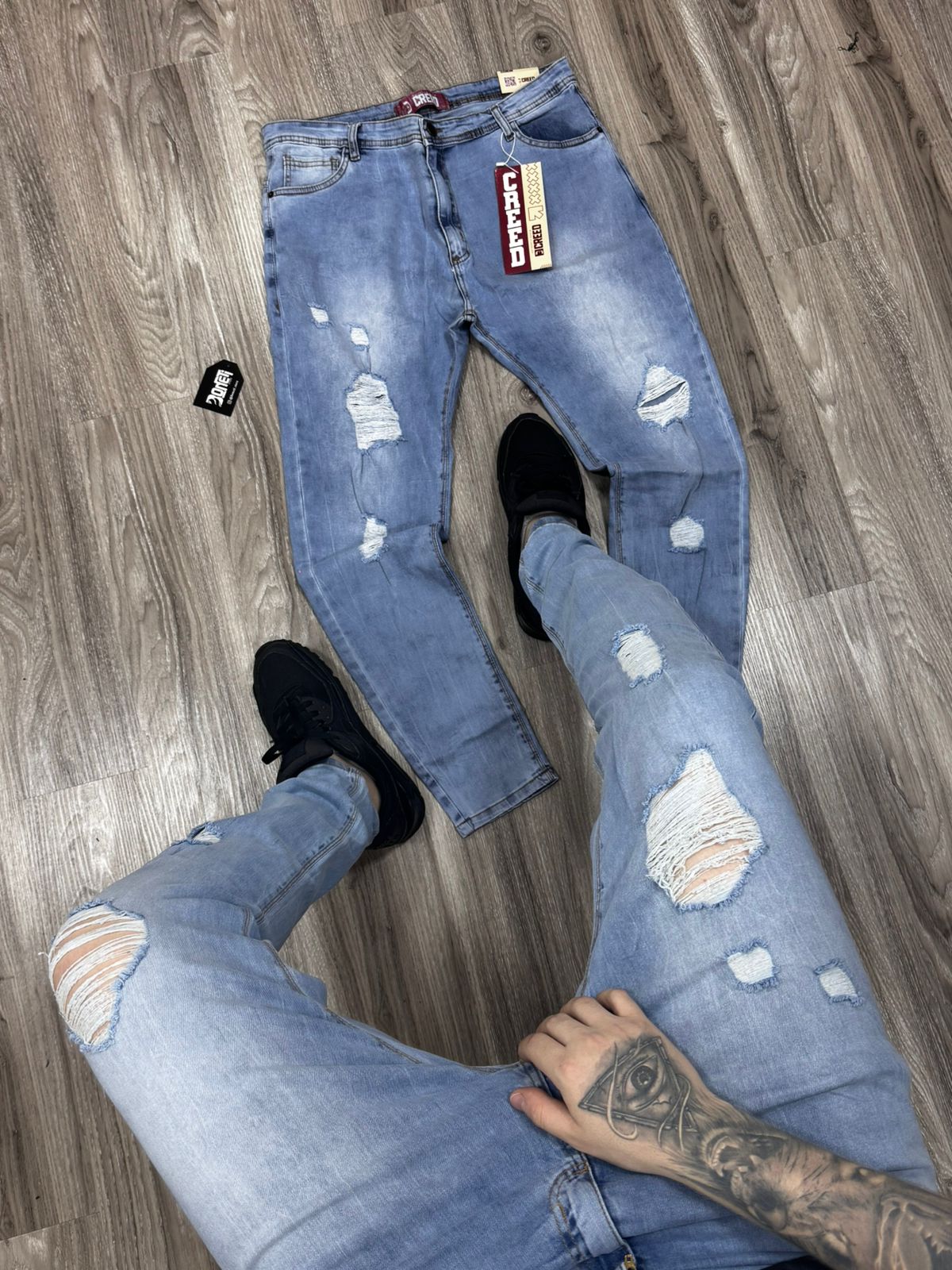 CALÇA JEANS SKINNY CREED - JEANS CLARO