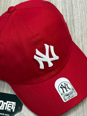 BONÉ NEW ERA LOGO - VERMELHO LOGO BRANCA