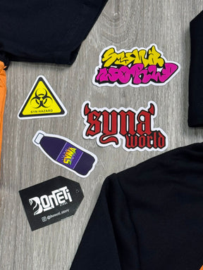 CONJUNTO SYNA WORLD + MOLETOM - BLACK ORANGE