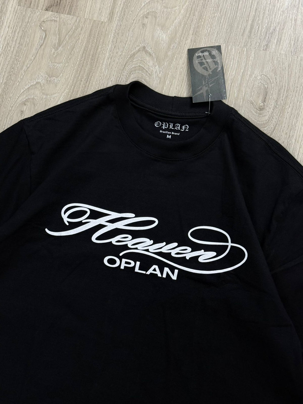 CAMISETA OVERSIZED OPLAN HEAVEN - PRETA