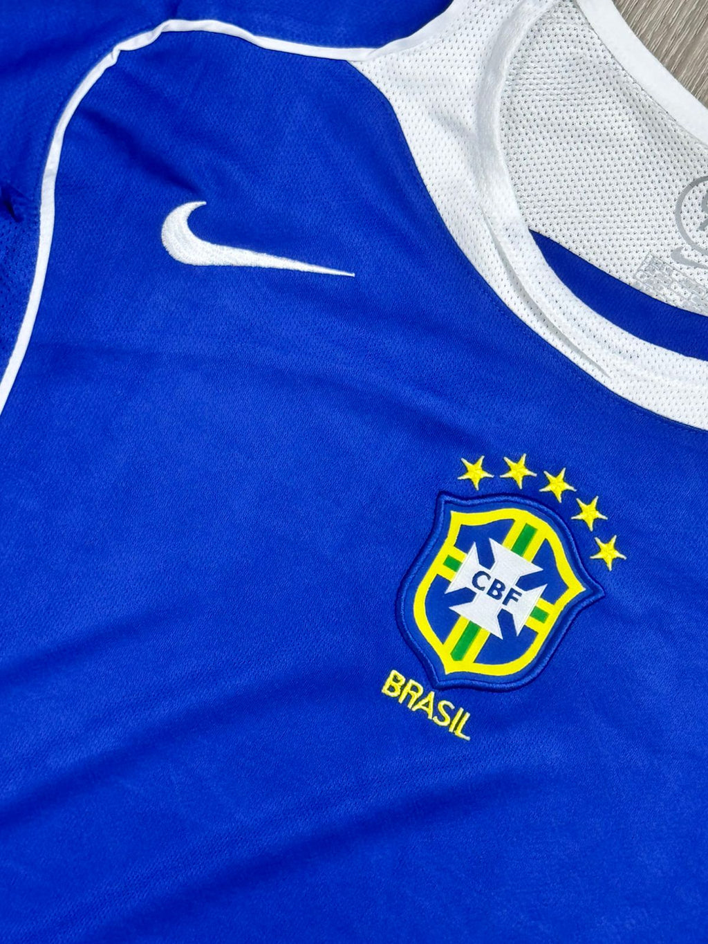 CAMISA RETRÔ BR 2004/05 TOTAL 90 - AZUL
